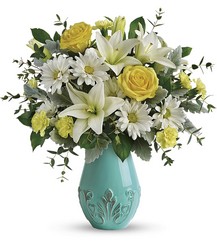 Teleflora's Aqua Dream Bouquet from Swindler and Sons Florists in Wilmington, OH